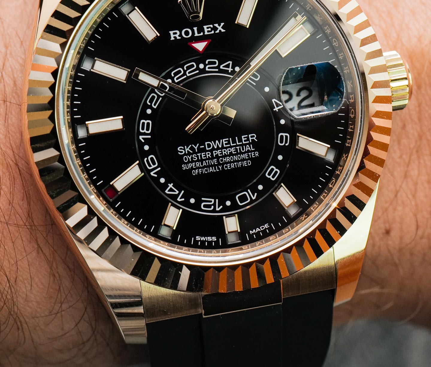 Hands-On: Rolex Sky-Dweller Watch On Oysterflex Bracelet Hands-On 
