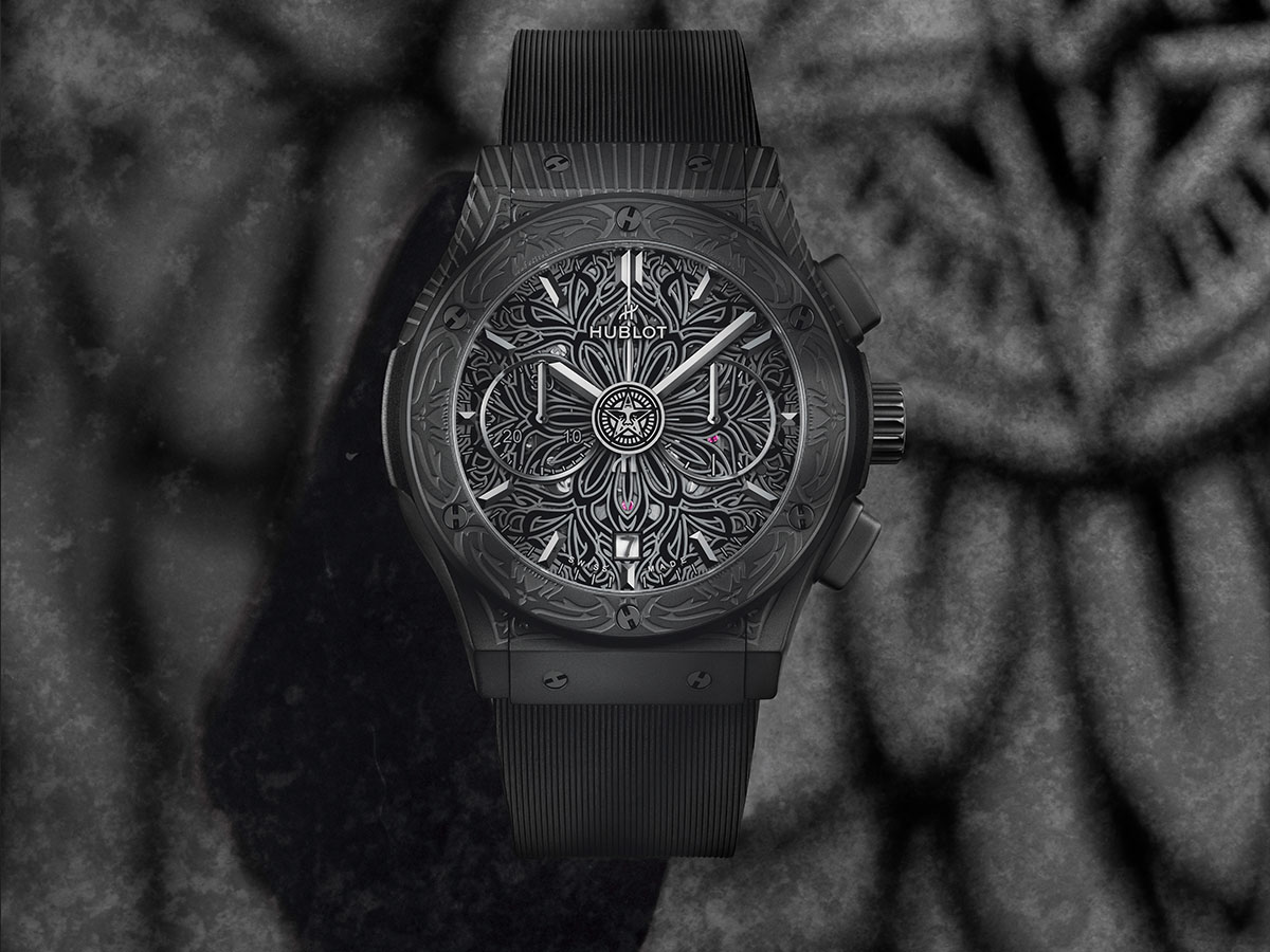 Giao thoa của nghệ thuật & chế tác đồng hồ cao cấp: Giới thiệu đồng hồ bấm giờ Classic Fusion Aerofusion All Black Shepard Fairey