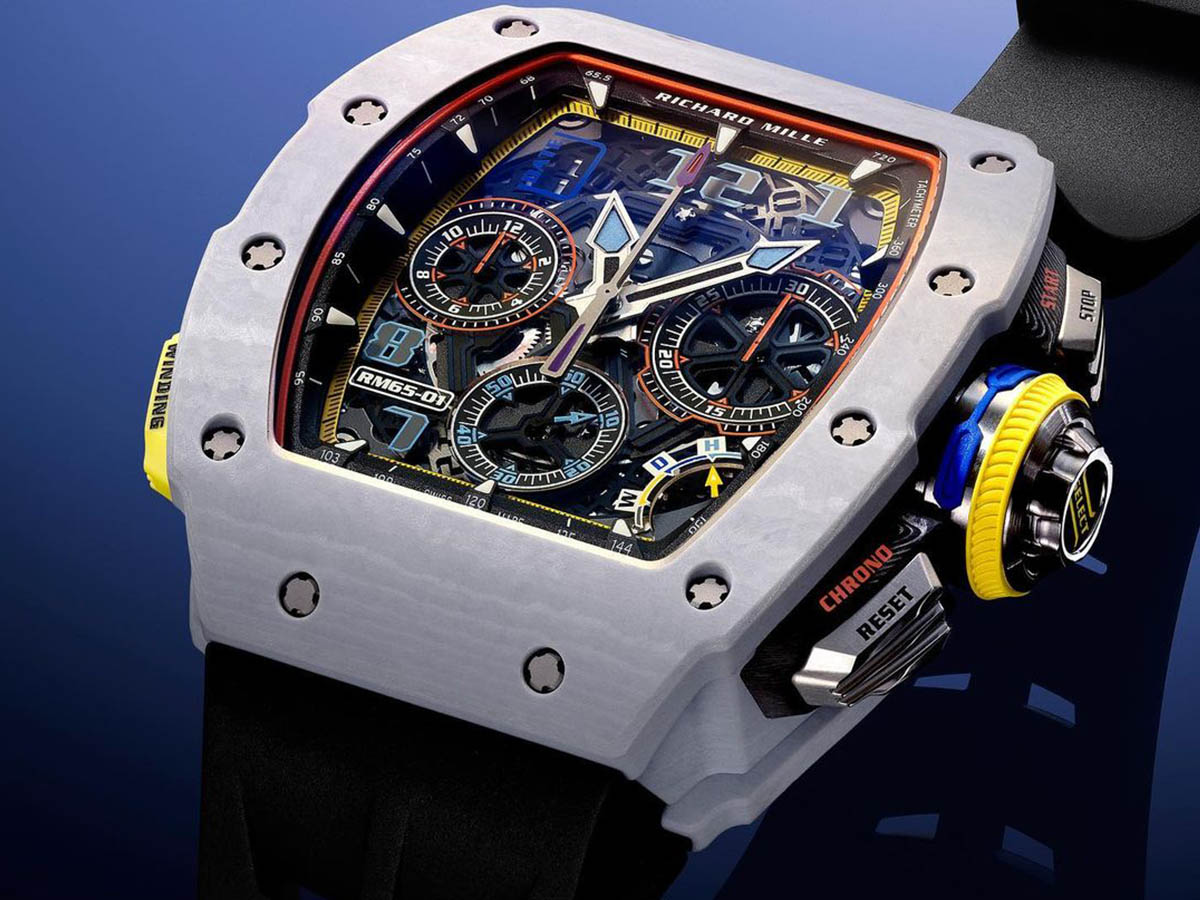Richard Mille vừa tung ra một phối màu mới cho RM 65-01, chiếc đồng hồ đeo tay phức tạp nhất của nó
