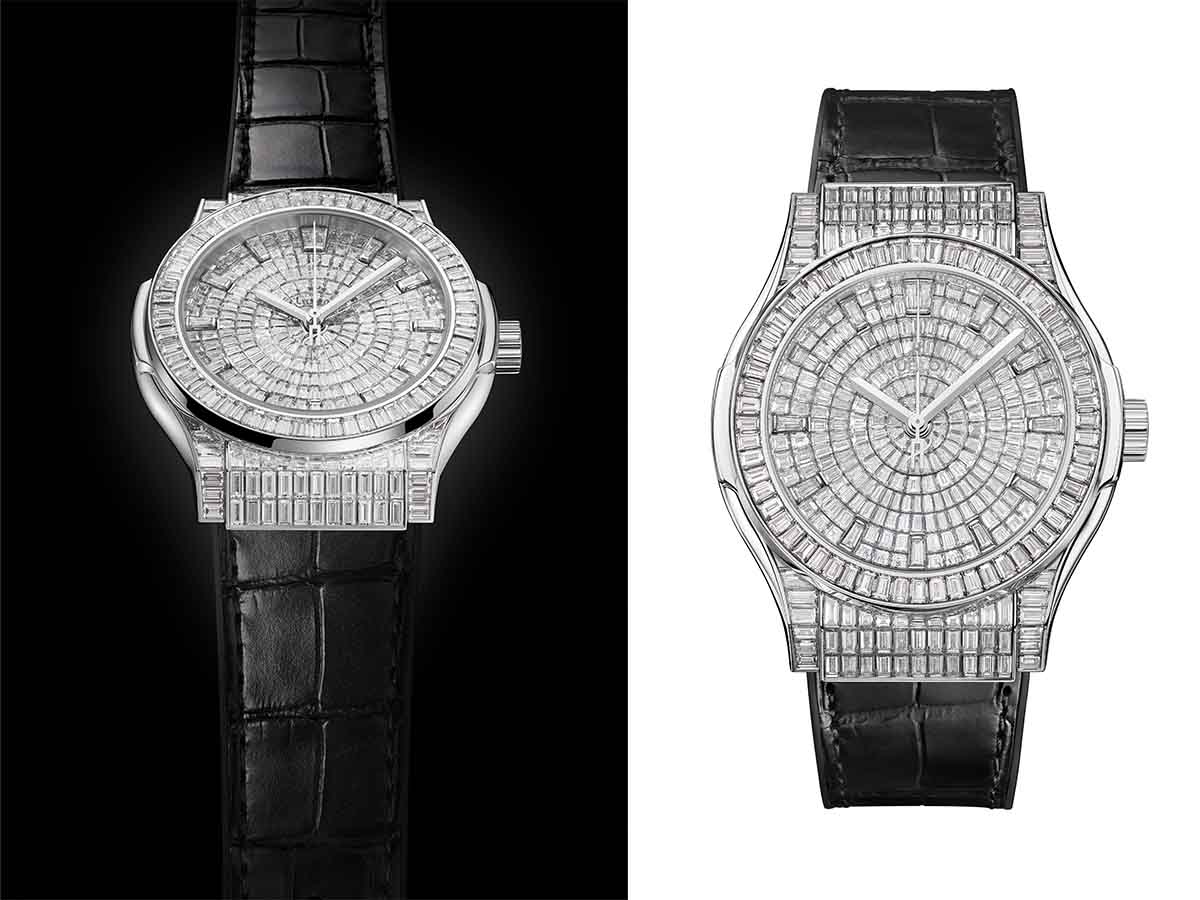 Đồng hồ của tuần: Đồ trang sức cao cấp Hublot Classic Fusion mới lấp lánh năm 2023 với hơn 400 viên kim cương