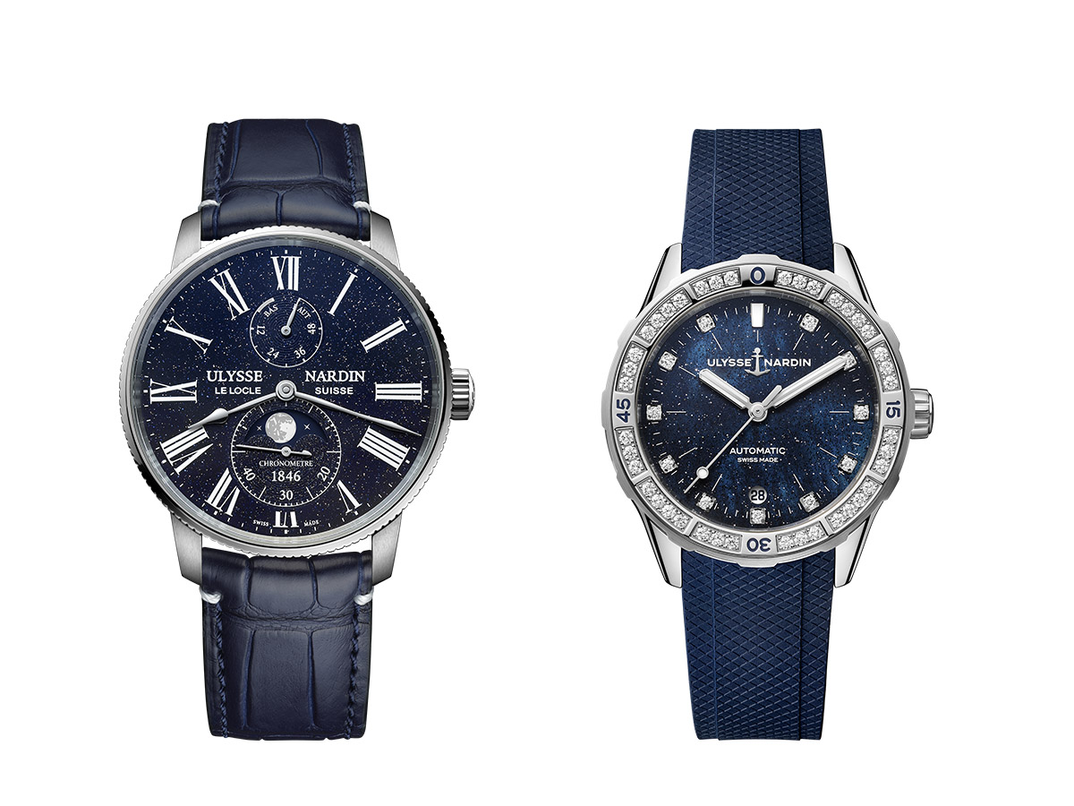 Ulysse Nardin tung ra hai chiếc đồng hồ mới Marvels: The Diver Starry Night & Marine Torpilleur Moonphase Aventurine